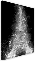 Schilderij Eiffeltoren zwart-wit, Parijs, 2 maten, Premium print