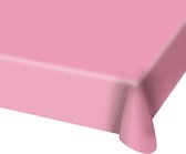 2x nappe plastique rose 130 x 180 cm - Nappes/Nappes pour anniversaire ou fête