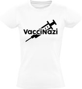 Vaccinazi dames t-shirt | vaccin | covid-19 | corona | virus |  Wit