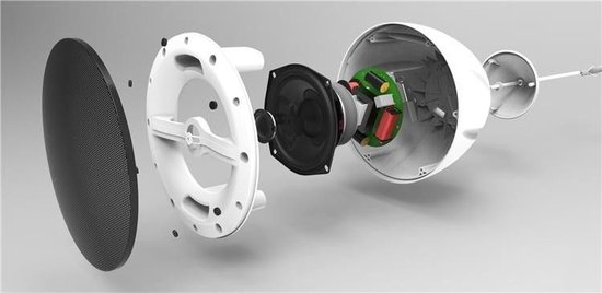 Hangende plafond speaker - Power Dynamics PDS40B hangende speaker - 100V & 8 Ohm - 5,25 inch - 2-weg - 30W - Zwart van Power Dynamics — afbeelding 5