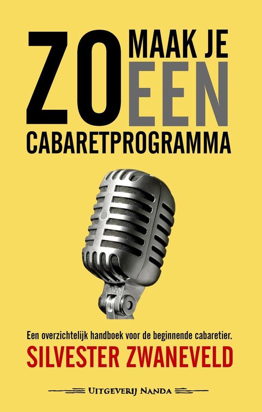 Zo maak je een cabaretprogramma - cover