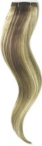 Haar extensions weave (steil) 50cm (110gram) - Kleur (#9/613) Ash Brown/Bleach Blonde Mix