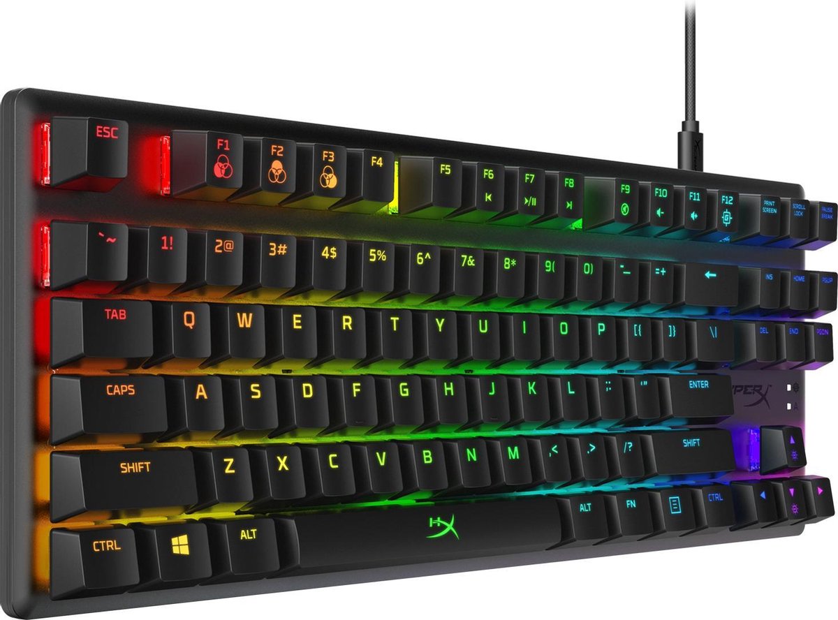 HyperX Alloy Origins Core RGB Tenkeyless Mechanisch Qwerty Gaming Toetsenbord - HyperX Blue Switch
