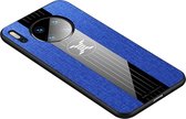 Voor Huawei Mate 30 XINLI stiksels Textue schokbestendig TPU beschermhoes (blauw)