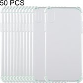 50 stuks 0.75mm Dropproof transparant TPU Case voor iPhone XR (groen)