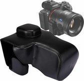 Full Body Camera PU lederen tas tas met riem voor Sony A7 II / A7R II / A7S II (zwart)