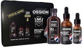 Ossion Premium Barber Baard set baard shampoo 100ml + baard serum 50ml + baard olie 20ml metalen doosje