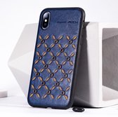 ROCK Origin-serie Zakelijk TPU + PU-beschermhoes voor iPhone XR