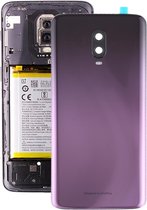 Originele batterij achterkant met cameralens voor OnePlus 6T (paars)