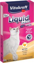 Vitakraft cat liquid snack kip & taurine - 6 st - 1 stuks