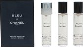 Chanel Bleu de Chanel Geschenkset - 3x Eau de Parfum Refill