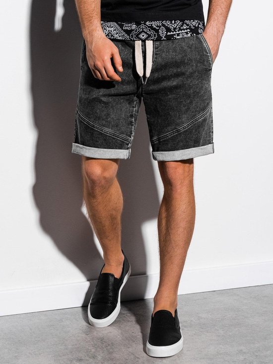 Ombre - heren short zwart - jeans - W219