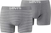 Levi's - Boxer Brief Vintage Stripe 2-pack - Grey Melange