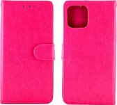 Apple iPhone 12 Pro Max Hoesje - Mobigear - Wallet Serie - Kunstlederen Bookcase - Magenta - Hoesje Geschikt Voor Apple iPhone 12 Pro Max