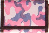 Portemonnee camouflage roze/blauw