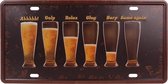 Amerikaans nummerbord - bierglazen