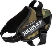 Julius k9 idc harnas / tuig camouflage - baby 2/35-43cm - 1 stuks