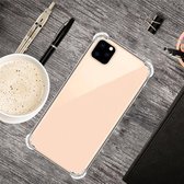 Voor iPhone 12 Pro Max 6.7 Vierhoeken Anti-Drop Ultradunne transparante TPU-telefoonhoes (transparant)