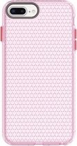 Voor iPhone 8 Plus / 7 Plus / 6 Plus Honeycomb Shockproof TPU Case (roze)