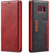 Voor Galaxy S8 LC.IMEEKE LC-001-serie PU + TPU kleuraanpassing frosted horizontale flip lederen tas met houder en kaartsleuf (rood)