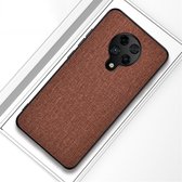 Voor Xiaomi Redmi K30 Pro schokbestendige doektextuur PC + TPU beschermhoes (bruin)