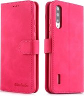 Voor Xiaomi Mi CC9e Diaobaolee Pure Fresh Texture Horizontale Flip Leather Case, met houder & kaartsleuf & Wallet & Photo Frame (rood)