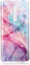 Voor Xiaomi Redmi K20 gekleurd tekenpatroon IMD vakmanschap Soft TPU beschermhoes (roze lucht)