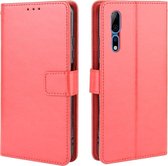 Voor ZTE Axon 10 Pro / Axon 10 Pro 5G / A2020 Pro Retro Crazy Horse Texture Horizontale Flip Leather Case, met houder & kaartsleuven & fotolijst (rood)