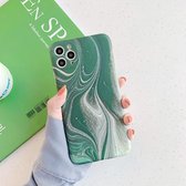 Voor iPhone 11 Pro Symphony Marble Pattern schokbestendig TPU-hoesje (Phantom Green)