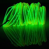 EL Koud Fluorescent Groen Licht Waterdicht Flat Flexibel Autostrook Licht met Bestuurder voor Auto Decoratie, Lengte: 5m (Lichtgroen)