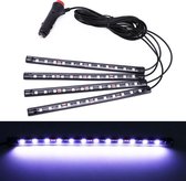 4 in 1 universele auto LED sfeerverlichting kleurrijke verlichting decoratieve lamp, met 48 LEDs SMD-5050 lampen, DC 12V 3,7 W (wit licht)