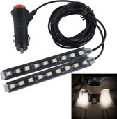 2 in 1 4.5W 18 SMD-5050-LEDs RGB Auto Interieur Vloer Decoratie Sfeer Neonlamp Lamp, DC 12V (Wit Licht)