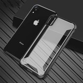 PC + TPU schokbestendige beschermhoes voor iPhone XR (zwart)