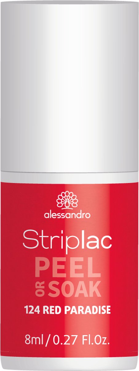 Goedkoopste Alessandro Striplac Peel or Soak - Gellak - 124 Red Paradise - 8 ml