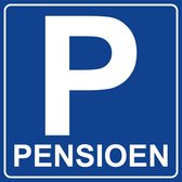 45x stuks pensioen onderzetters / bierviltjes van karton parkeerbord thema - onderzetters - Pensioen feestartikelen
