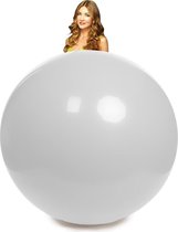 10 Metallic zilveren mega ballonnen.