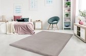 Dessa Home Garden Heaven - Vloerkleed – Vloer kleed - Tapijt – Karpet - Hoogpolig – Super zacht - Fluffy – Shiny - Silk look -  80x150 - Taupe