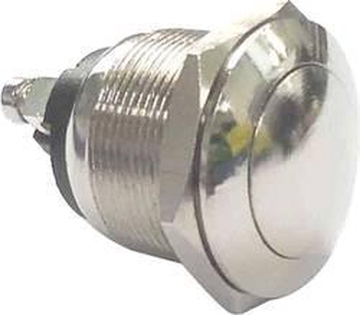 TRU COMPONENTS 701401 PBS-28B Vandalismebestendige druktoets 250 V/AC 2 A 1x uit/(aan) Moment 1 stuk(s)