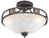 LED Plafondlamp - Plafondverlichting - Iona Qoluno - E27 Fitting - 3-lichts - Rond - Transparent Helder - Aluminium