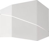 LED Wandlamp - Wandverlichting - Iona Zorran - 6W - Warm Wit 3000K - Rechthoek - Mat Wit - Aluminium