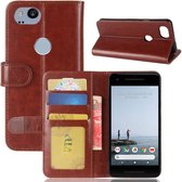 Voor Google Pixel 2 Crazy Horse Texture Horizontale Flip Leren Case met Houder & Kaartsleuven & Portemonnee & Fotolijst (Bruin)