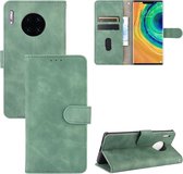 Voor Huawei Mate 30 Pro Effen Kleur Huidgevoel Magnetische Gesp Horizontale Flip Kalfsstructuur PU Lederen Case met Houder & Kaartsleuven & Portemonnee (Groen)