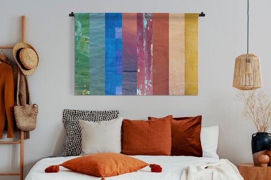 Tapisserie Regenbogen - Arc-en-ciel en photos Tapisserie en coton 120x80 cm - Tapisserie avec photo