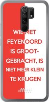 6F hoesje - geschikt voor Xiaomi Redmi 9 -  Transparant TPU Case - Feyenoord - Grootgebracht #ffffff