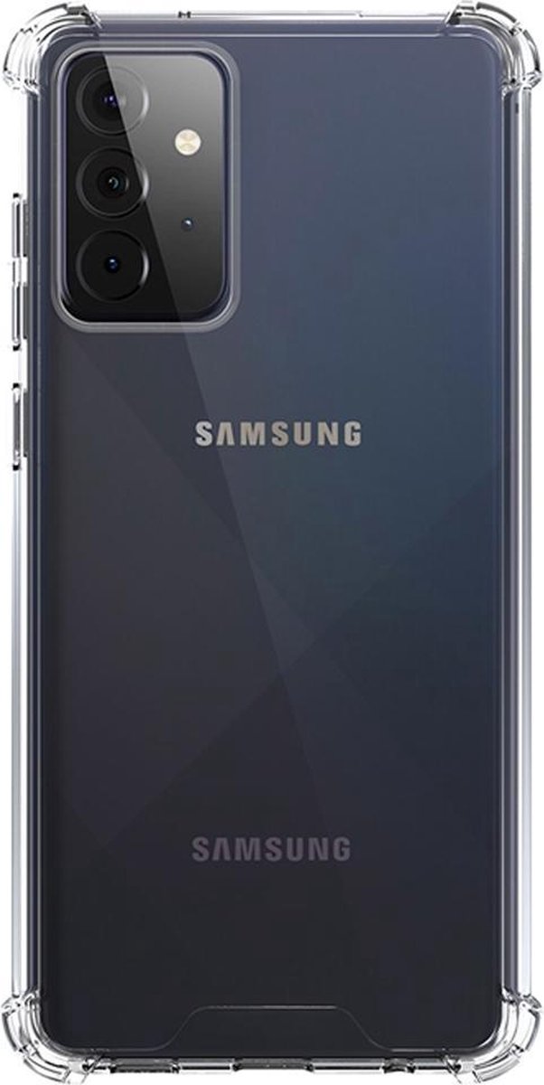 Anti-shock Back Cover Galaxy A72 TPU Siliconen Transparant
