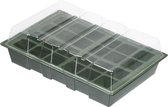 Bol.com Set van 4x stuks kweekbakjes/kweekkasten met deksel 10 x 35 x 23 cm - Propagator/Moestuinbak - Inclusief tray met 18 kwe... aanbieding