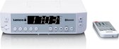 Lenco KCR-100WH - Keukenradio met Bluetooth LED scherm en timer - Zilver
