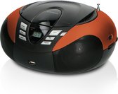 Lenco SCD-37 - Draagbare radio CD speler met MP3 optie en USB - Oranje