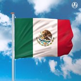 Vlag Mexico 150x225cm - Spunpoly