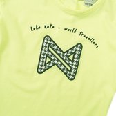 Koko Noko meisjes t-shirt Word Traveller Neon Yellow
